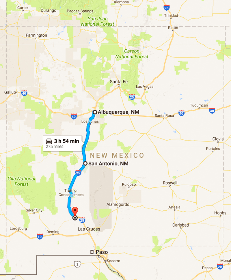 albuquerque-to-hatch-new-mexico-map