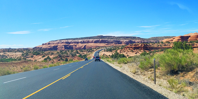 Driving to Moab