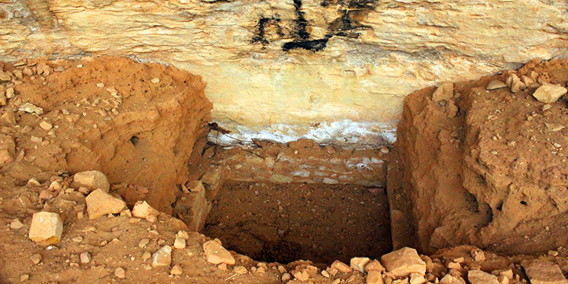 Adobe Cave closeup