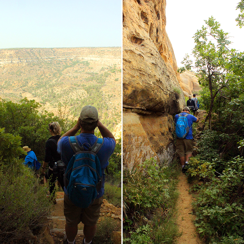 Hiking Down to Mug House