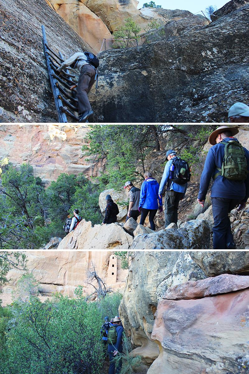 Tour Group Hiking to Square Tower House 4