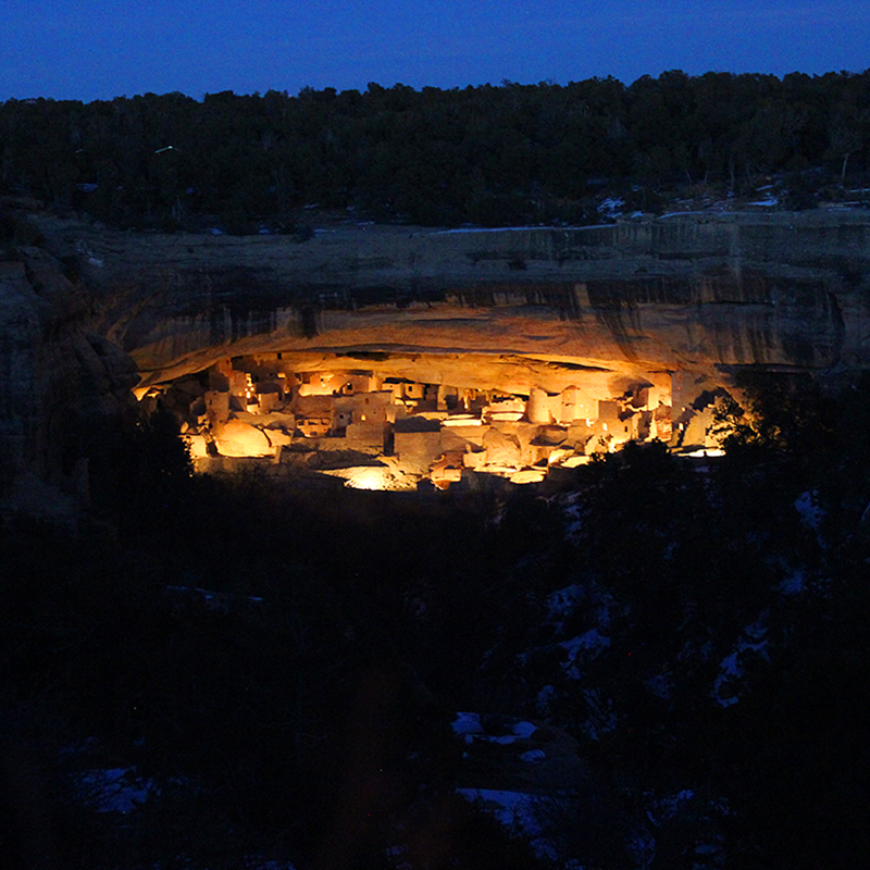 Cliff Palace Night Glow